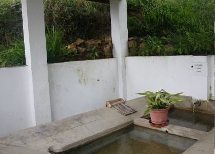 Lavadero de Lampaxuga, detalle del interior